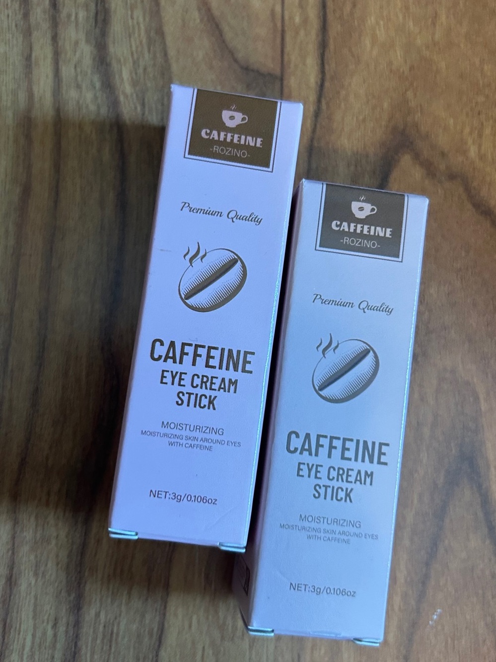 Caffeine Eye Cream Stick - Hydrating Pink Eye Care by